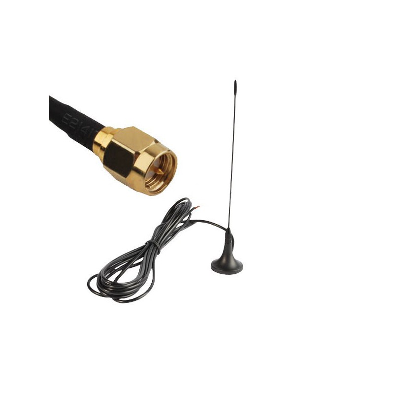 Antenne with magnetic foot