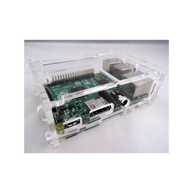 Raspberry Pi 2 and B+ housing Transparent